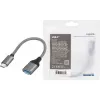 LogiLink USB 3.2 Gen1 Type-C adapteris C/M į USB-A/F OTG aliuminis 0,15 m