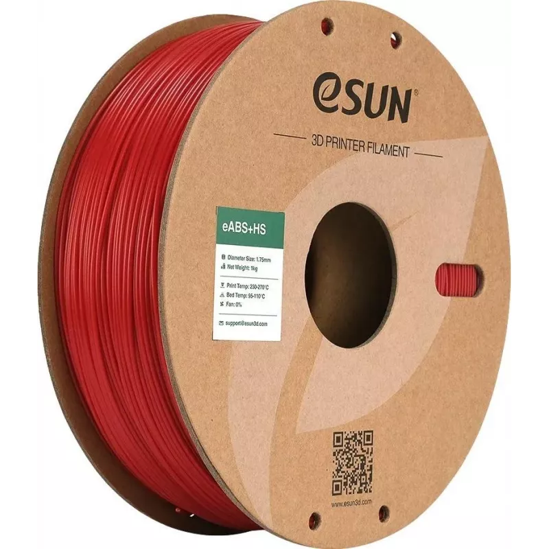 EABS 1,75mm FIRE ENGINE Raudona 1kg ESUN 3D FILAMENT (eABSP175FR1)