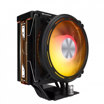 CPU aktyvusis aušintuvas Darkflash E400 (juodas) — bokštinis oro aušintuvas procesoriams