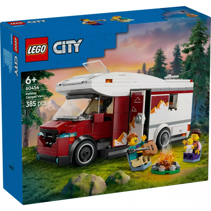 Konstruktorius LEGO City Adventure Camper 60454, 385 detalių, aukštis 80 mm, nuo 6 metų