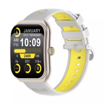 Išmanusis laikrodis Colmi P86 Gold su Bluetooth ir širdies ritmo monitoriumi
