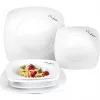 Stalo indų rinkinys LAMART LT9002 — 6 vnt. porceliano lėkštės: 2×25cm, 2×20cm, 2×17cm, balta
