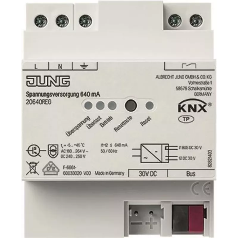 Maitinimo blokas jung 20640REG KNX 640 mA