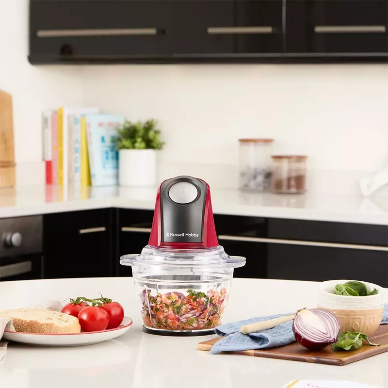 Russell Hobbs 27130-56 elektrinis maisto smulkintuvas 0,5 L 200 W juoda, raudona, permatoma