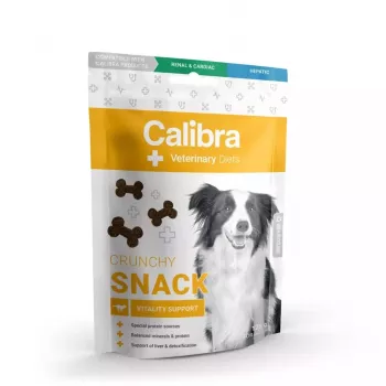 Šunų skanėstas Calibra Veterinary Diets VD Vitality Support traškūs kąsneliai 120 g — vabzdžių skonio, be grūdų, suaugusiems šunims