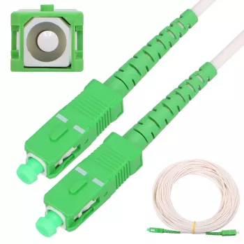 Patchcord Extralink SC/APC–SC/APC Singlemode G.657.A2 3 mm Simplex LSOH 10 m, white