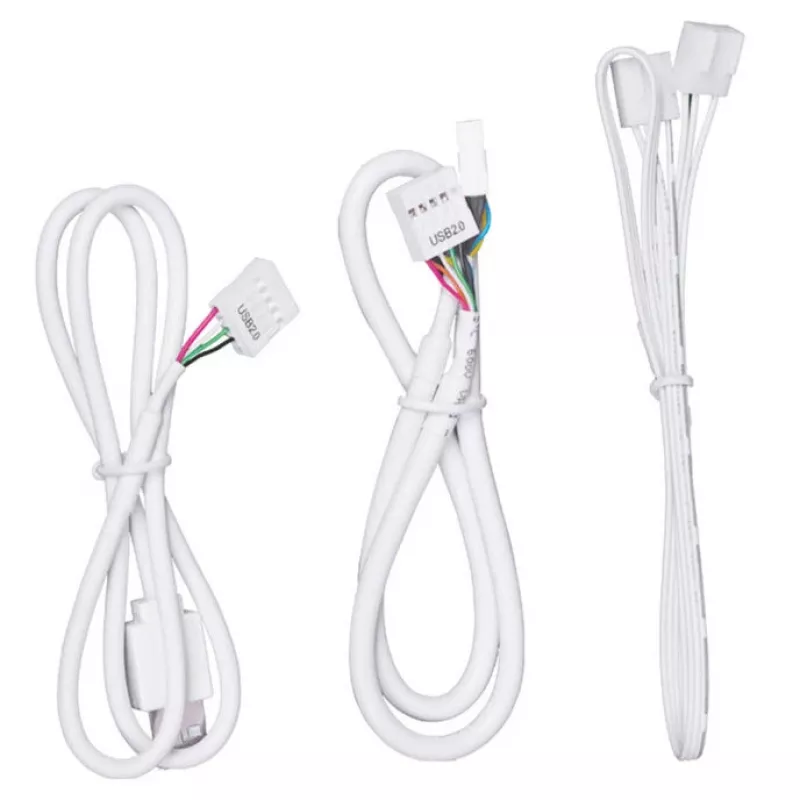 USB ir PWM šakotuvas „Lian Li EDGE HUB EG-HUB01W“ — 4× USB, 6× PWM, baltas