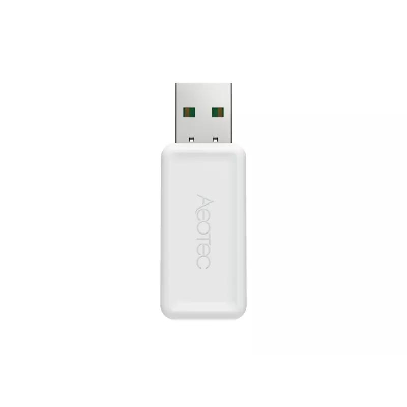 USB Z‑Wave ir Zigbee lazdelė AEOTEC AEOEZWA060 Pro — dviejų protokolų USB tinklų sietuvas išmaniajam namų integravimui