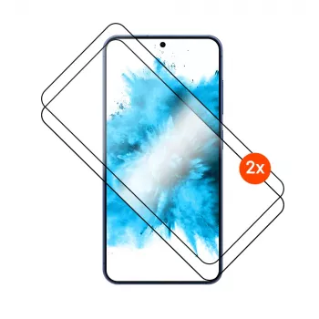 Grūdinto stiklo ekrano apsauga FIXED Full Cover 2.5D Samsung Galaxy S26, 2 vnt., juoda