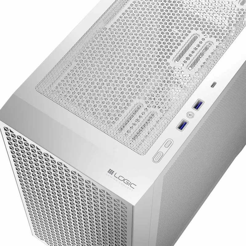 Logic DART PRO MINI USB-C PC korpusas baltas