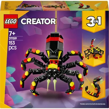 LEGO Creator 3-in-1 statomas voras modelis 31159 — 153 dalys, amžius 7+, 110×150×50 mm