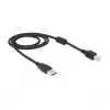 USB kabelis DeLOCK 83566 USB 2.0 1 m USB A USB B juodas