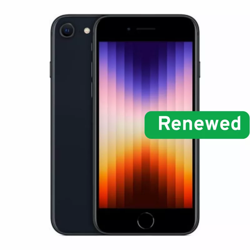 Apple Renew Grade B | iPhone SE (2nd Gen, 2020) | Juoda | 4.7 colio | Retina HD | A13 Bionic | 3 GB | 64 GB