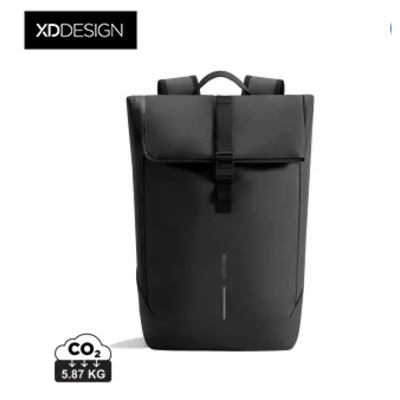 XD Design Urban Water-Resistant Flap-Top Backpack - Cream/Juoda