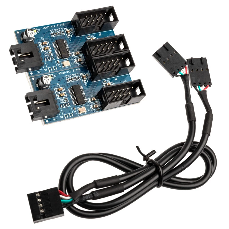 USB 2.0 šakotuvas Akasa AK-CBUB64-30BK 1 į 4 prievadų USB 2.0