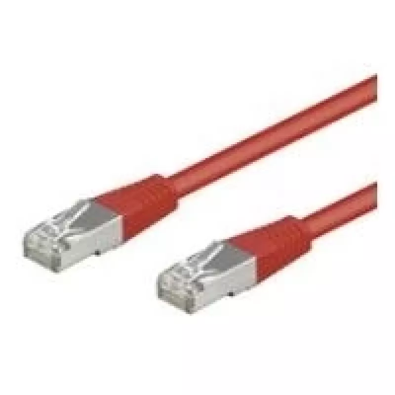 Wentronic Goobay CAT 5e komutacinis kabelis, SF/UTP, raudonas, 3 m – CCA vario mišinys (68034)