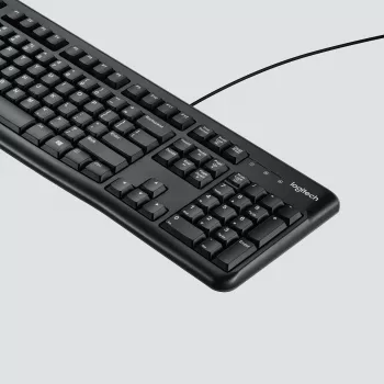 Logitech Desktop MK120 Combo, juoda, laidinė, šveicariška, 920-002504