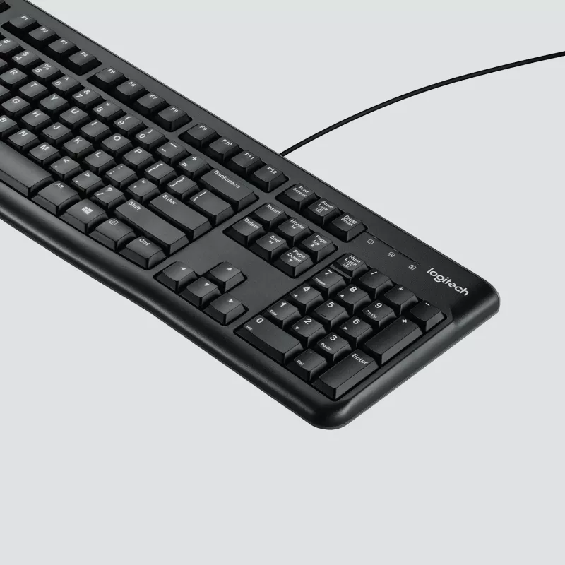 Logitech Desktop MK120 Combo, juoda, laidinė, šveicariška, 920-002504