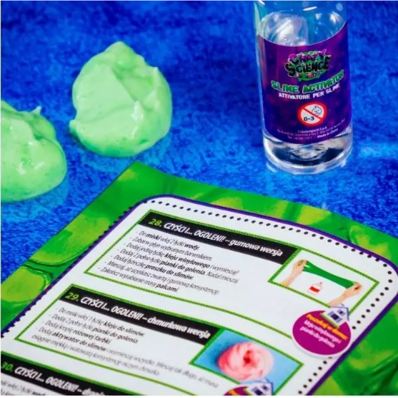 Liscianigiochi Science Kit Crazy Science Slime Chameleon 304-PL89246 – edukacinis gleivių eksperimentų rinkinys