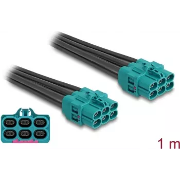 DeLOCK laidas HDMTD Z šešių lizdų – HDMTD Z šešių lizdų, 1 m