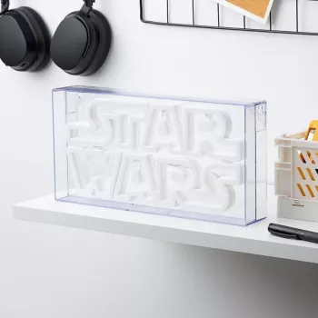 LED neoninė šviesa Paladone Star Wars dizaino PP13123SW — dekoratyvinis LED ženklas sienai ar lentynai
