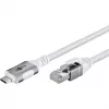 Goobay 74177 - tinklo adapteris kabelis USB 3.1 Type C Gigabit Ethernet 3 m - Network Card - 1.000 Mbps (74177)