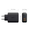 AUKEY PA-D2 mobiliojo įrenginio įkroviklis 36 W juodas Vidinis