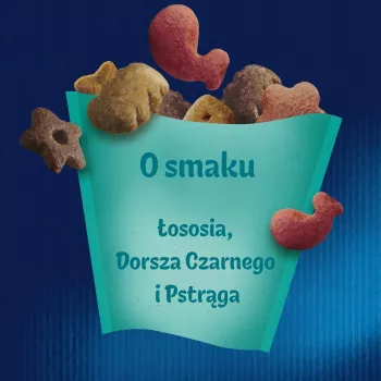 Kačių skanėstai Felix Party Mix Ocean Mix paketėlis 60 g — užkandis suaugusioms katėms