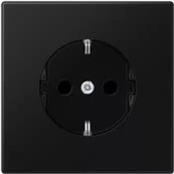 JUNG LS 1520 SWM - F tipo - 1 modulis (-iai) - 2P - juoda - termoplastikas - universalus