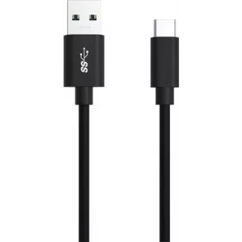 Ansmann 1700-0080 USB laidas 0,12 m USB 2.0 USB A – USB C, juodas (1700-0080)