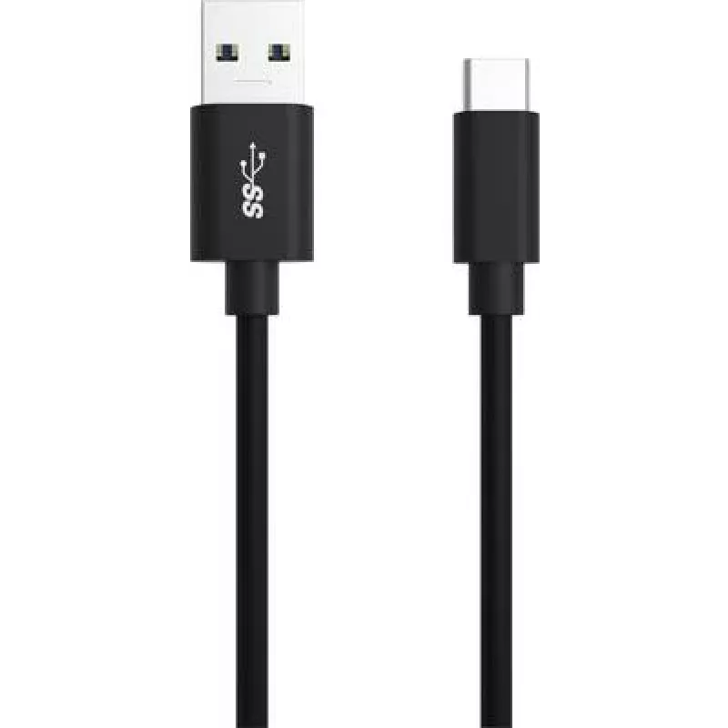 Ansmann 1700-0080 USB laidas 0,12 m USB 2.0 USB A – USB C, juodas (1700-0080)