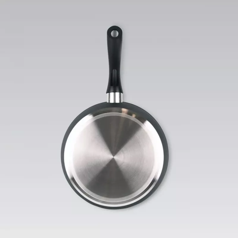 Maestro MR-1205-28 keptuvė su dangčiu, 28 cm, juoda