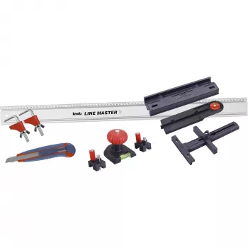 Tikslumo liniuočių rinkinys Einhell-KWB LINE MASTER su 800 mm kreipiančiąja, 10 dalių