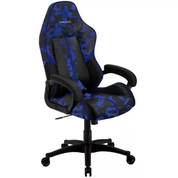 Žaidimų kėdė thunder x3 BC1 Camo Blue su reguliuojamu aukščiu ir atlošimo funkcija