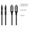 Good Connections Ethernet laidas USB-C RJ45, antracitinis, 3,0 m
