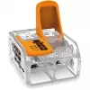 WAGO 221-612 - tiesus - 450 V - oranžinis - permatomas - EN 60664