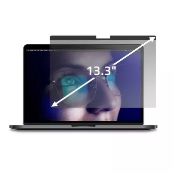 Qoltec Filtro Privacy GDPR, skirtas MacBook Air 13,6 colių, magnetinis, akių apsauga (13,60, 16:9), nešiojamojo kompiuterio apsauginė plėvelė