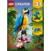 LEGO konstravimo rinkinys Egzotiška papūga 31136 — Creator parodomasis modelis, 253 dalys, 220×120×110 mm