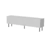 TV spintelė cama meble LUCCA 4D, 2000×400×590 mm, balta, medžio drožlių plokštės viršus