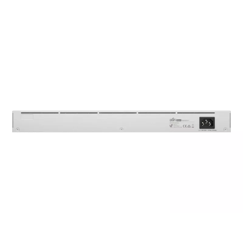 Valdomas L2 tinklo jungiklis UBIQUITI USW-Aggregation — 8 SFP+ lizdai, 10G palaikymas, be ventiliatoriaus, 1U stelažui, sidabrinis