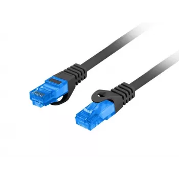 LANBERG Cat6a S/FTP RJ-45 tinklo kabelis PCF6A-10CC-0500-BK, 5 m, LSZH, 26 AWG, CCA, juodas