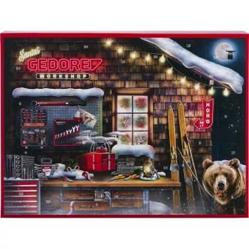 „Gedore“ advento kalendorius R33003151 2025 m. – teminis įrankių kalendorius, riboto leidimo rinkinys