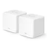 Tinklinė sistema MERCUSYS Halo H60X (2 vnt.) Dviejų juostų Wi‑Fi 6, 1500 Mbit/s, iki 350 m², 2x LAN, vidinės antenos, balta