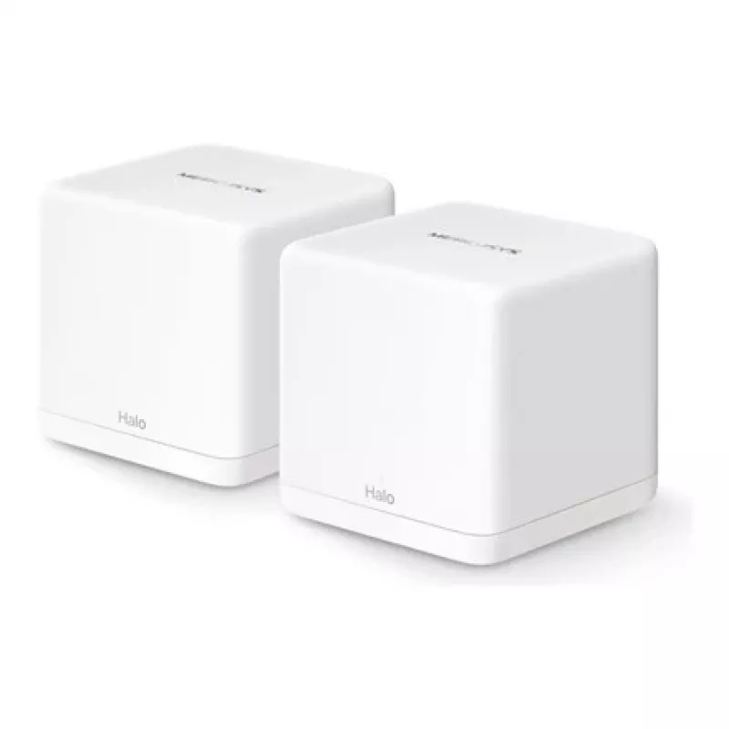 Tinklinė sistema MERCUSYS Halo H60X (2 vnt.) Dviejų juostų Wi‑Fi 6, 1500 Mbit/s, iki 350 m², 2x LAN, vidinės antenos, balta