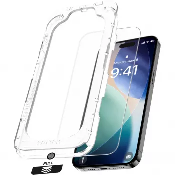 NEVOGLASS, ekrano apsauga, skaidri, „iPhone 17 Air“, su „Easy App“