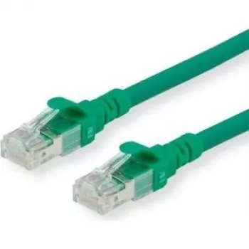 ROLINE - komutacinis kabelis - RJ-45 (M) į RJ-45 (M) - 30 cm - SFTP, PiMF - CAT 6 - be halogenų, formuotas, daug gijų - žalias (21.15.2954)
