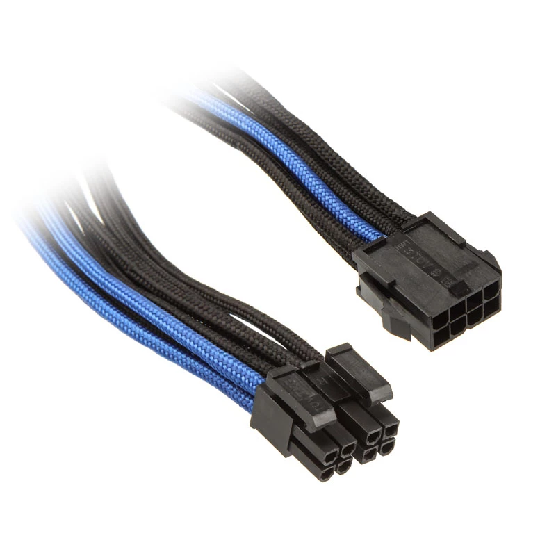 Silverstone EPS 8-Pin į EPS/ATX 4+4-Pin kabelis, 300 mm - juoda/ (SST-PP07-EPS8BA)