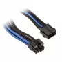 Silverstone EPS 8-Pin į EPS/ATX 4+4-Pin kabelis, 300 mm - juoda/ (SST-PP07-EPS8BA)
