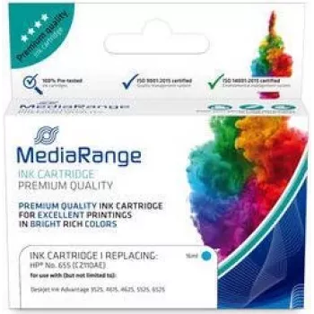 Rašalo kasetė MediaRange MRHP655C Suderinama Žydra