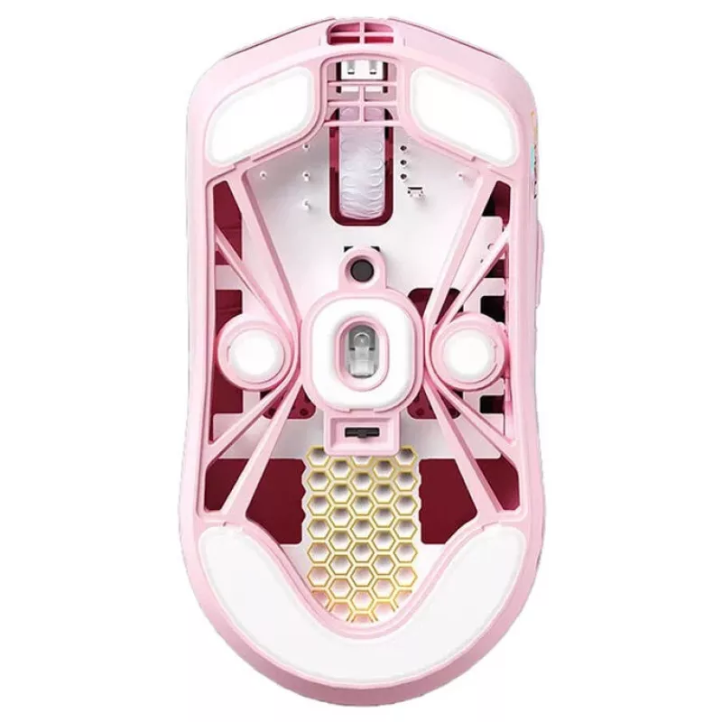 Pelė Lamzu MAYA X 8K belaidė žaidimų pelė šviesiai rožinė USB